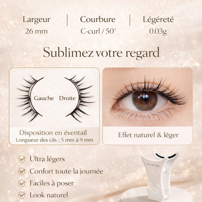 Faux Cils Magnétiques 3D Naturels