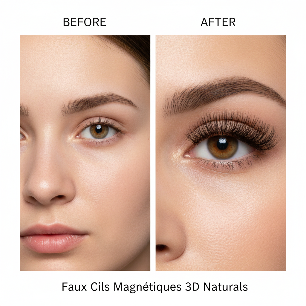 1pair Magnetic Eyelashes Handmade 3D Natural Magnetic False Eyelashes Reusable Magnetic Eyelashes Tweezers Set Wholesale