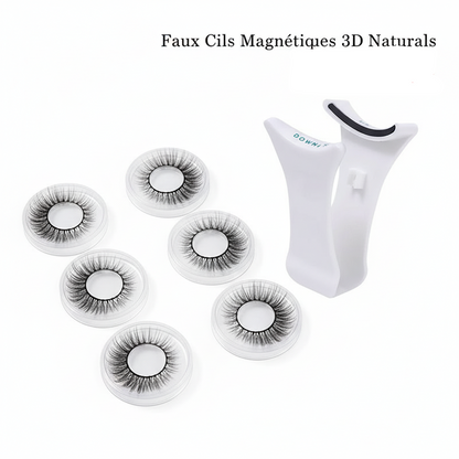 1pair Magnetic Eyelashes Handmade 3D Natural Magnetic False Eyelashes Reusable Magnetic Eyelashes Tweezers Set Wholesale